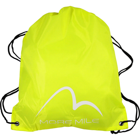 More Mile Logo Drawstring Gym Sack - Yellow 5055604346158 - Start Fitness