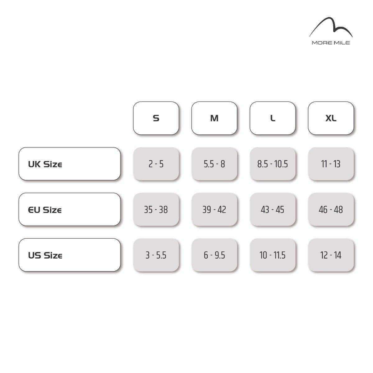 More Mile London (5 Pack) Womens Running Socks - Start Fitness