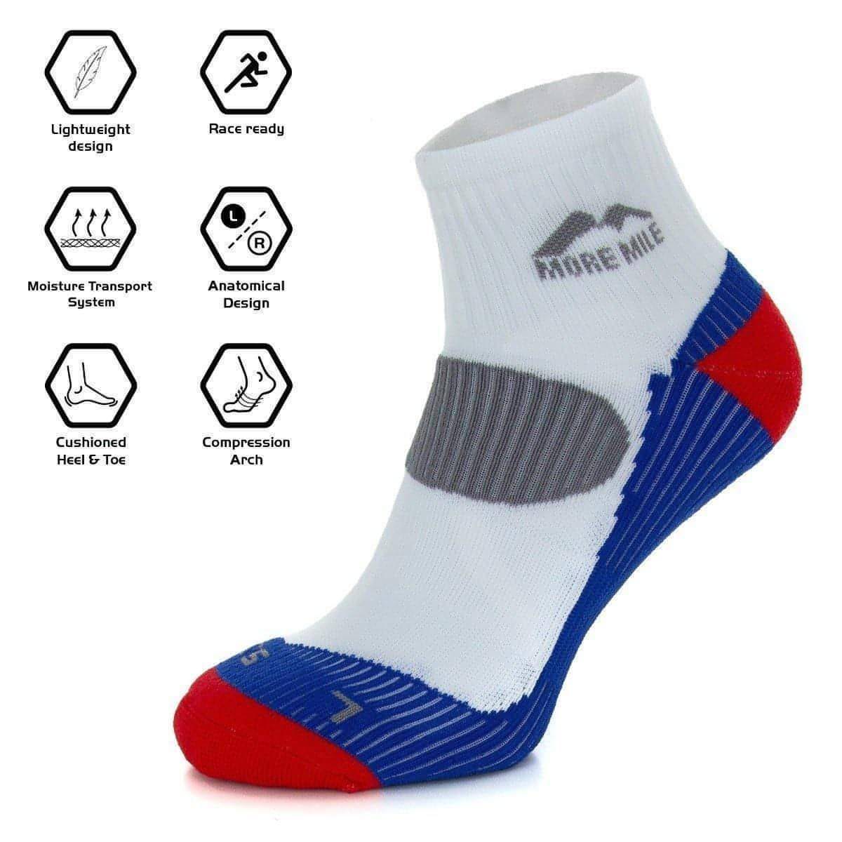 More Mile London Mens Running Socks (5 Pack) - Multi - Start Fitness