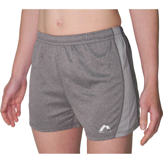 More Mile Marl Jersey Womens Training Shorts - Grey - Start Fitness