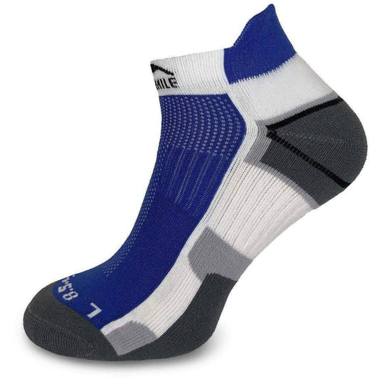 More Mile Miami Running Socklet - Blue - Start Fitness