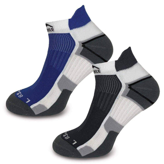 More Mile Miami Running Socks 2 Pack - Black - Start Fitness