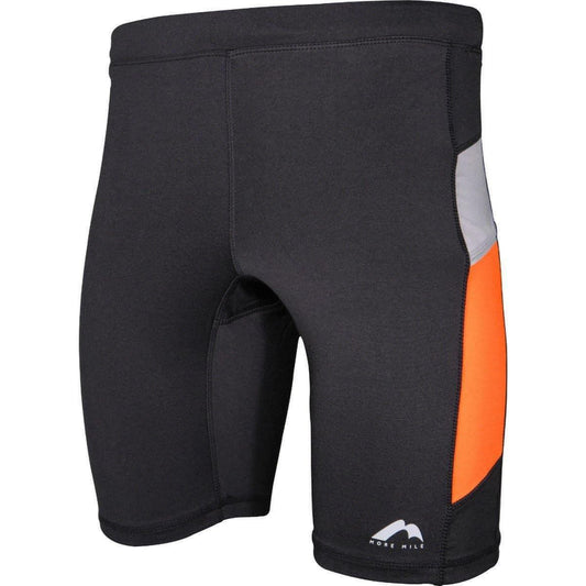 More Mile More-Tech Mens Short Running Tights - Black - Start Fitness