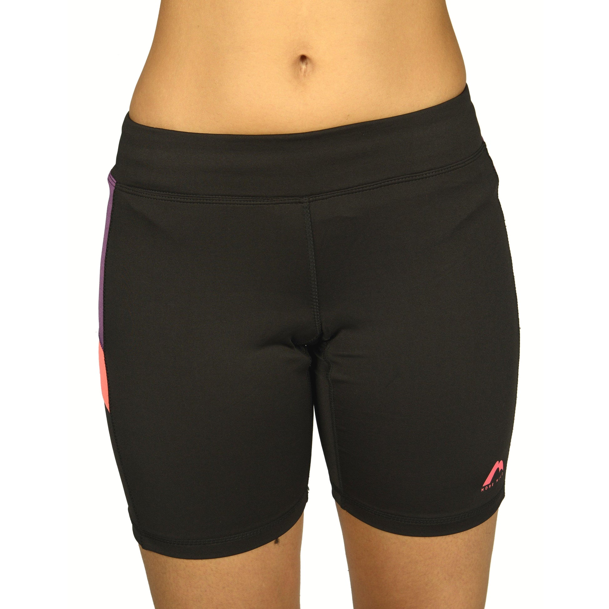 More Mile More-Tech Womens Short Running Tights - Black - Start Fitness