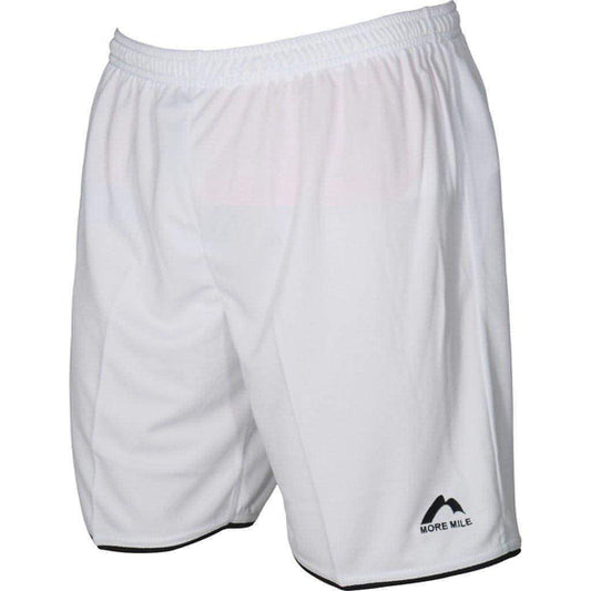 More Mile Premier Mens Football Shorts - White - Start Fitness