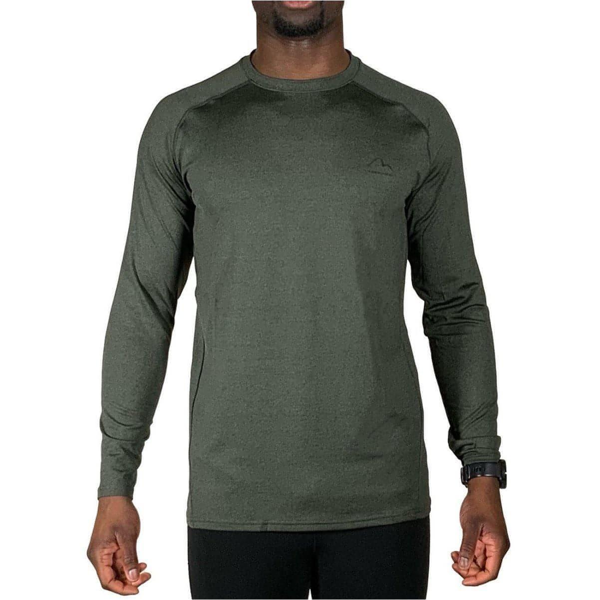 More Mile Train To Run Mens Long Sleeve Running Top - Green – Start Fitness