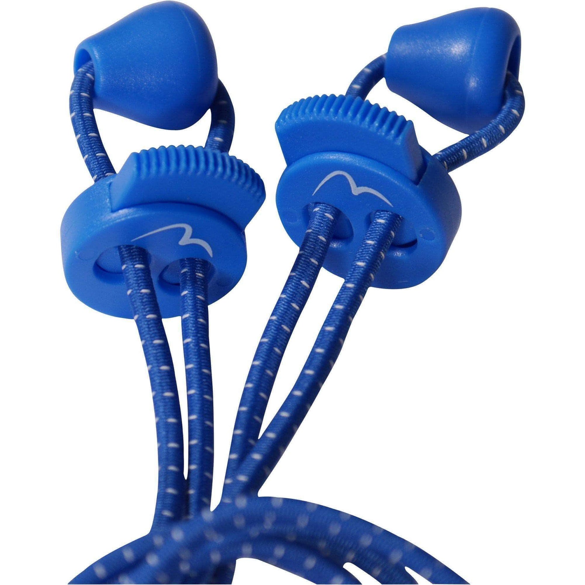 More Mile Tri Easy Elastic Shoelaces - Blue 5055604342877 - Start Fitness
