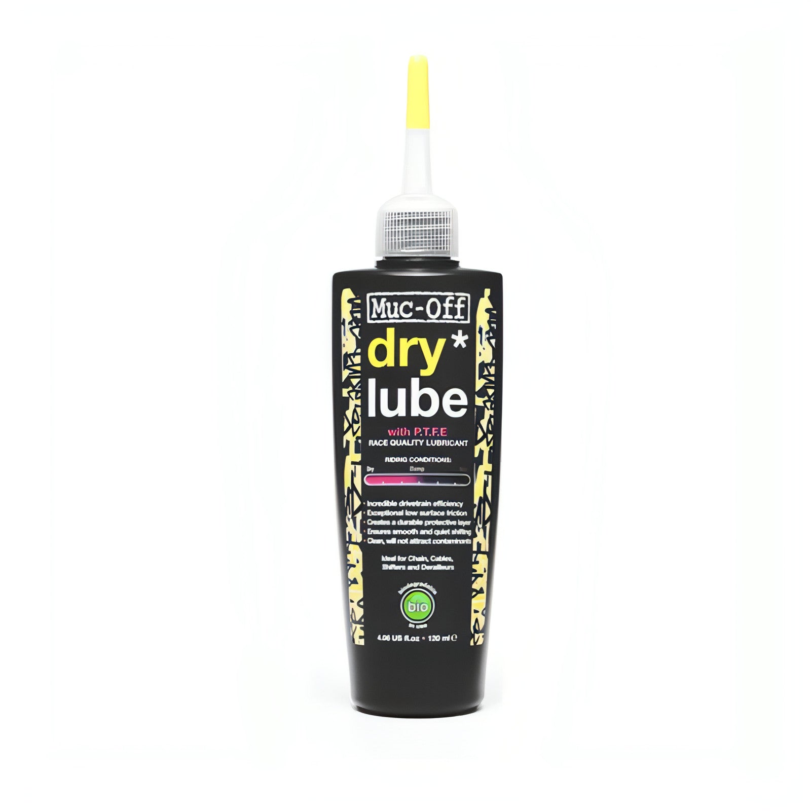 Muc-Off Dry Lube Bike Chain Lubricant 120ml - Black 5037835966008 - Start Fitness
