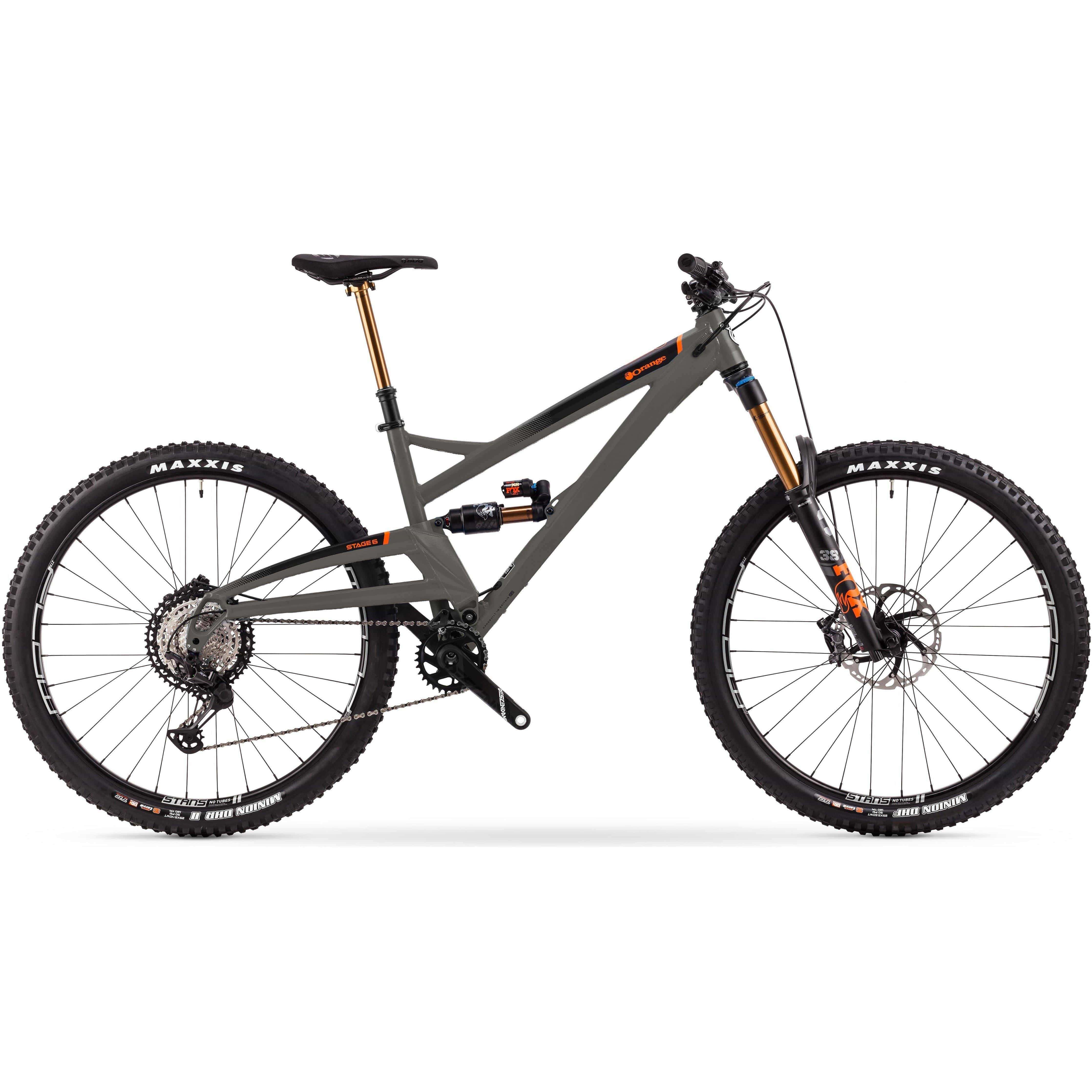 Orange Stage 6 Factory Mountain Bike 2021 Charcoal Grey Start Fitness