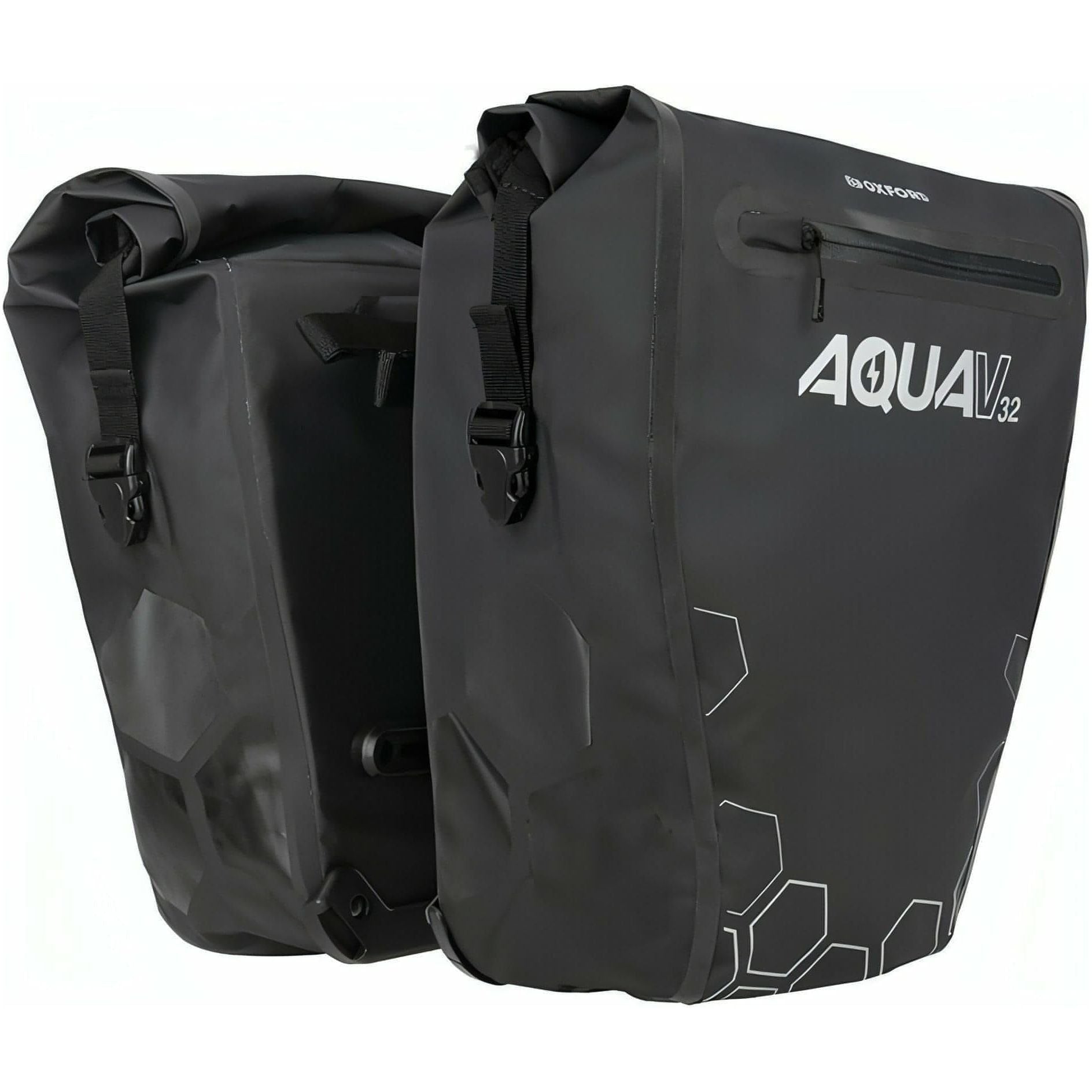 Oxford Aqua V 32 Double Pannier Bags - Black 5030009018473 - Start Fitness