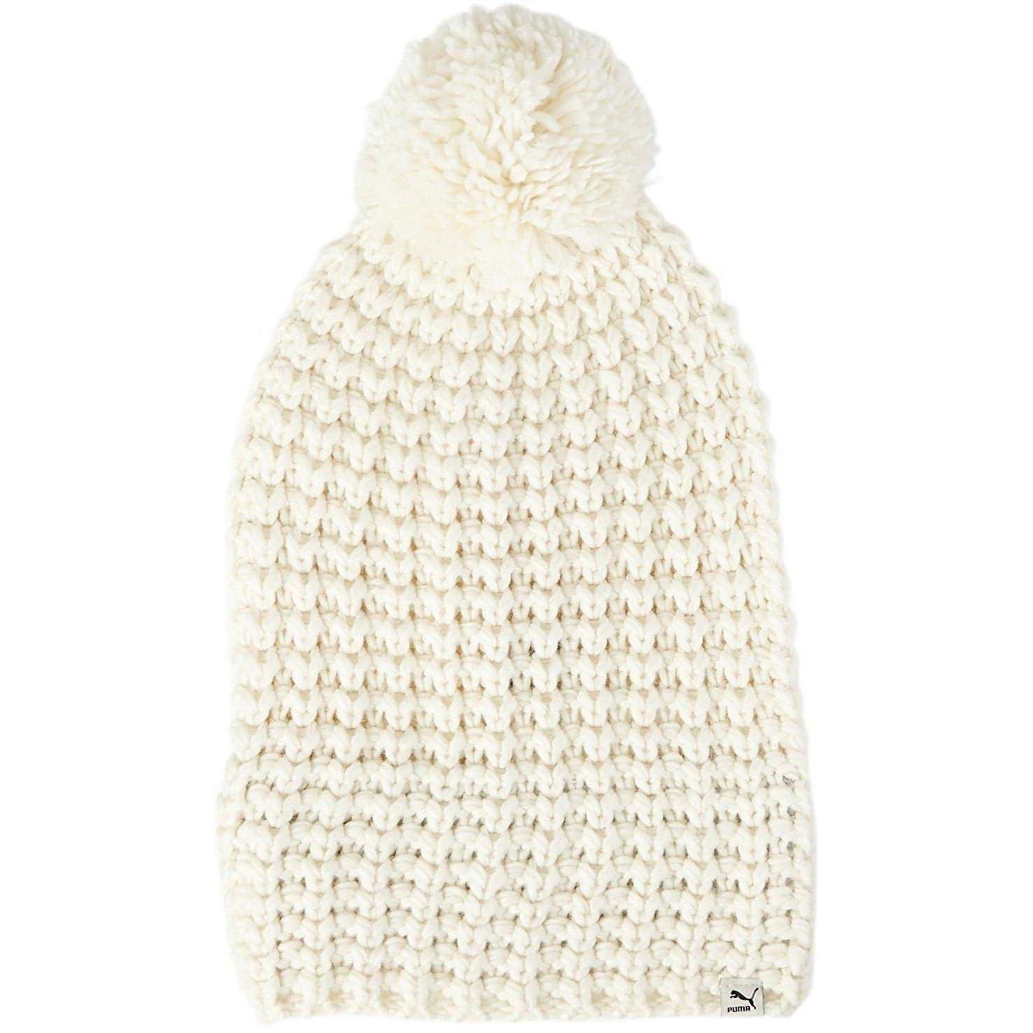 Puma Big Pom Pom Womens Beanie Hat - White 4055262409814 - Start Fitness