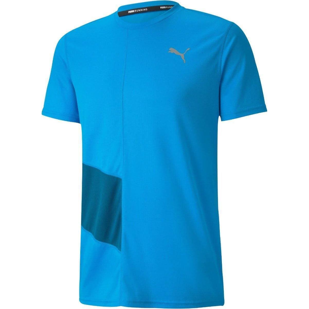 Puma Ignite Short Sleeve Mens Running Top - Blue - Start Fitness