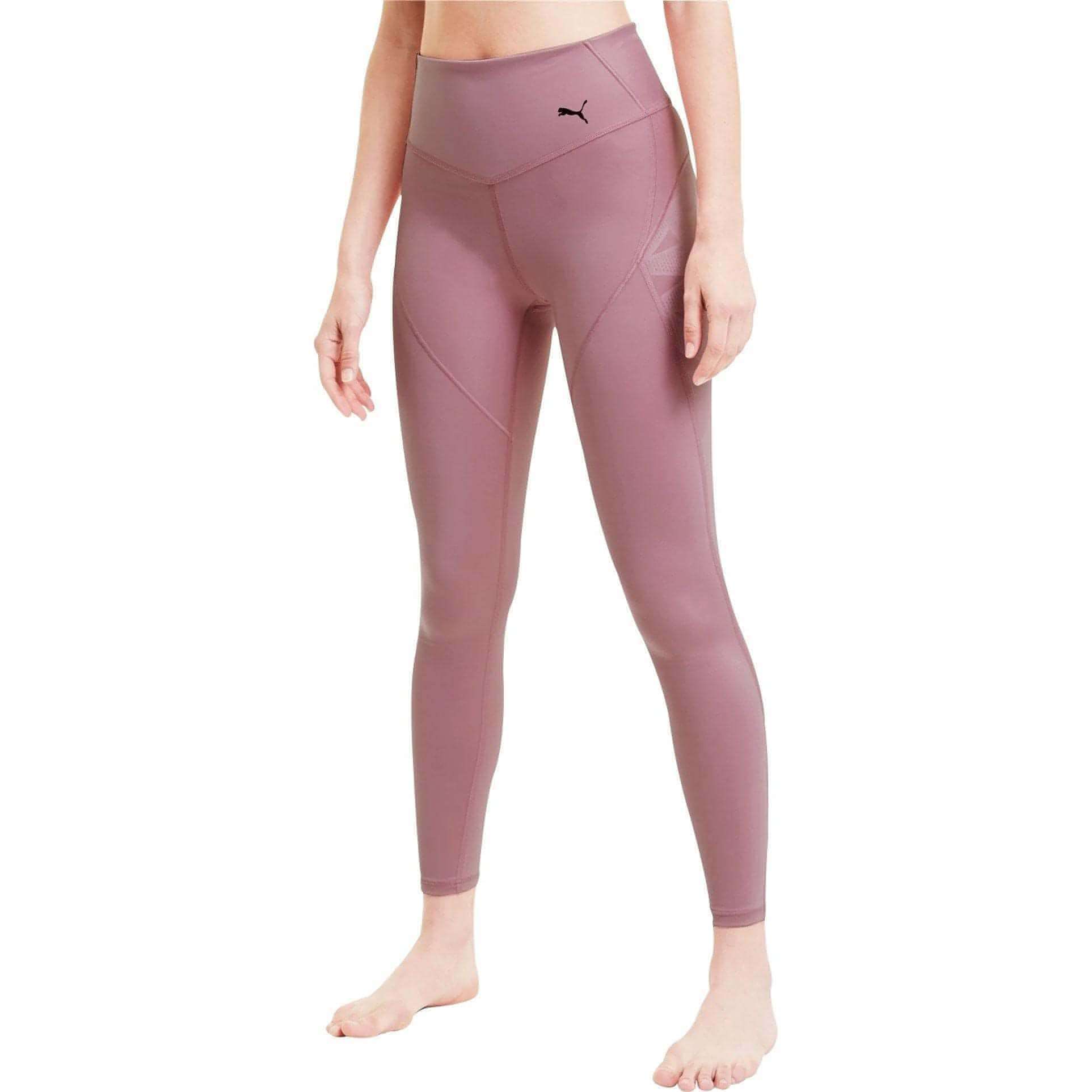 Puma Studio Porcelain Womens Long Running Tights - Pink - Start Fitness