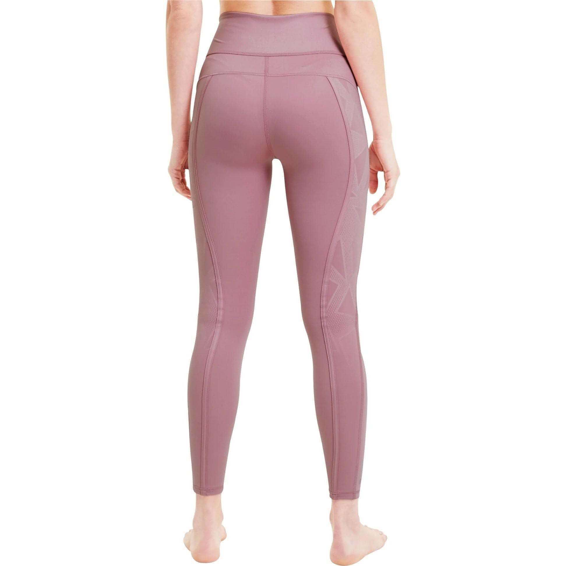 Puma Studio Porcelain Womens Long Running Tights - Pink - Start Fitness