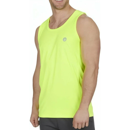 Red Tag Activewear Mens Running Vest - Yellow - Start Fitness