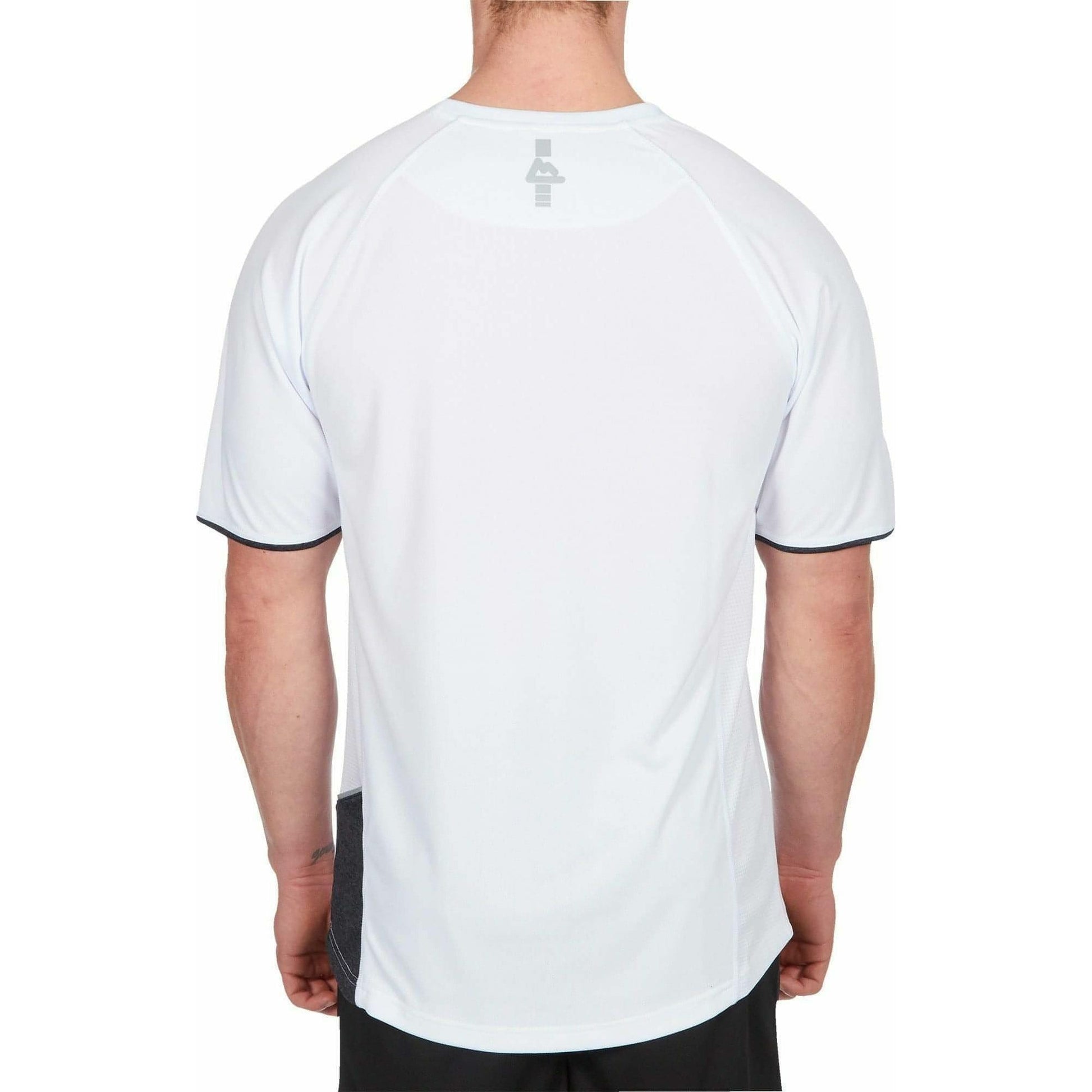 Red Tag Activewear Short Sleeve Mens Running Top - White - Start Fitness