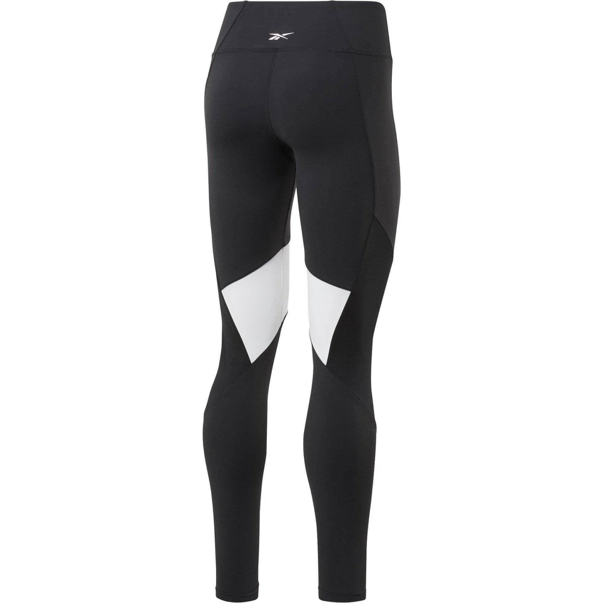 Reebok Lux Colourblock 2.0 Womens Long Training Tights - Black - Start Fitness