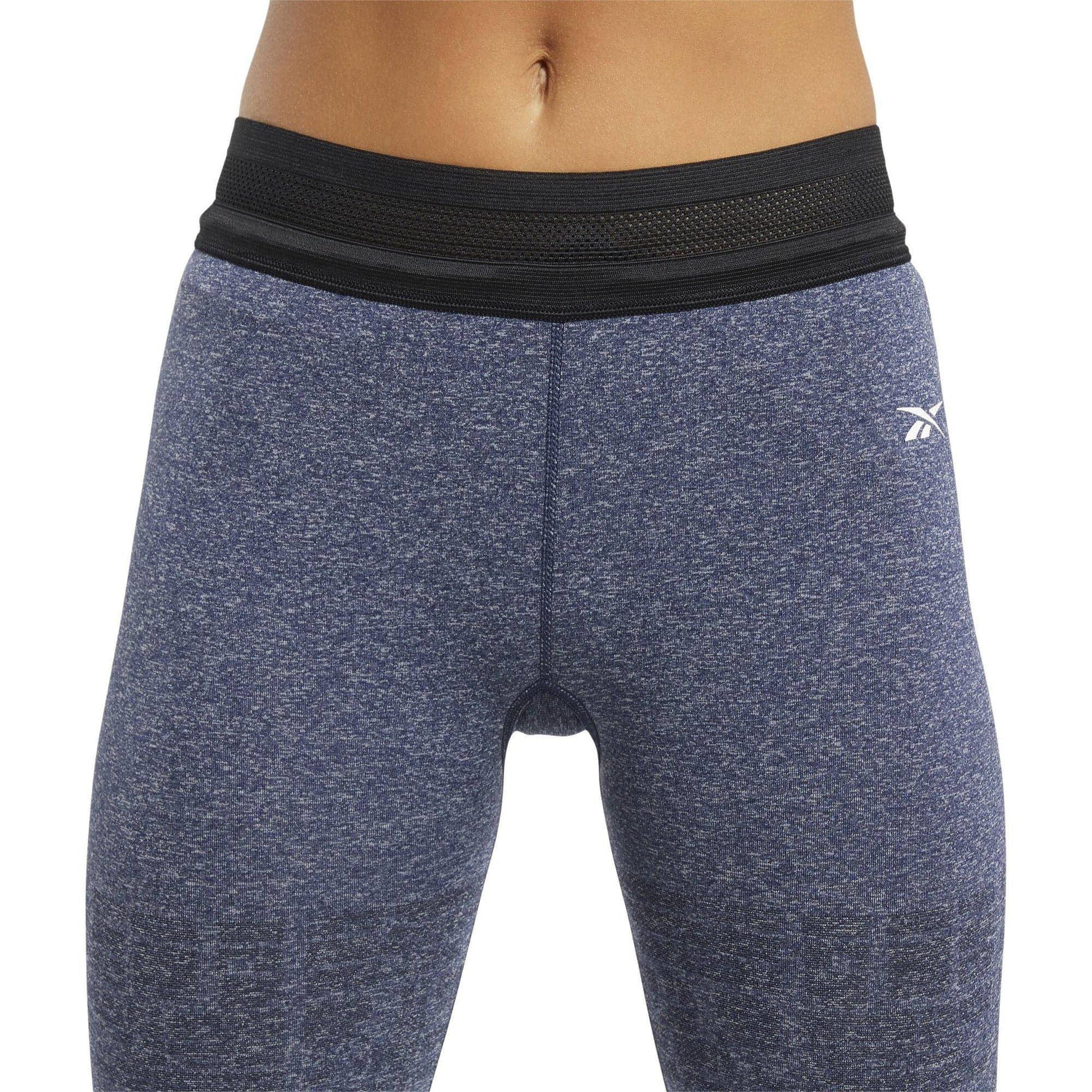 Reebok United By Fitness MYOKNIT Seamless Womens 7/8 Training Tights - Navy - Start Fitness