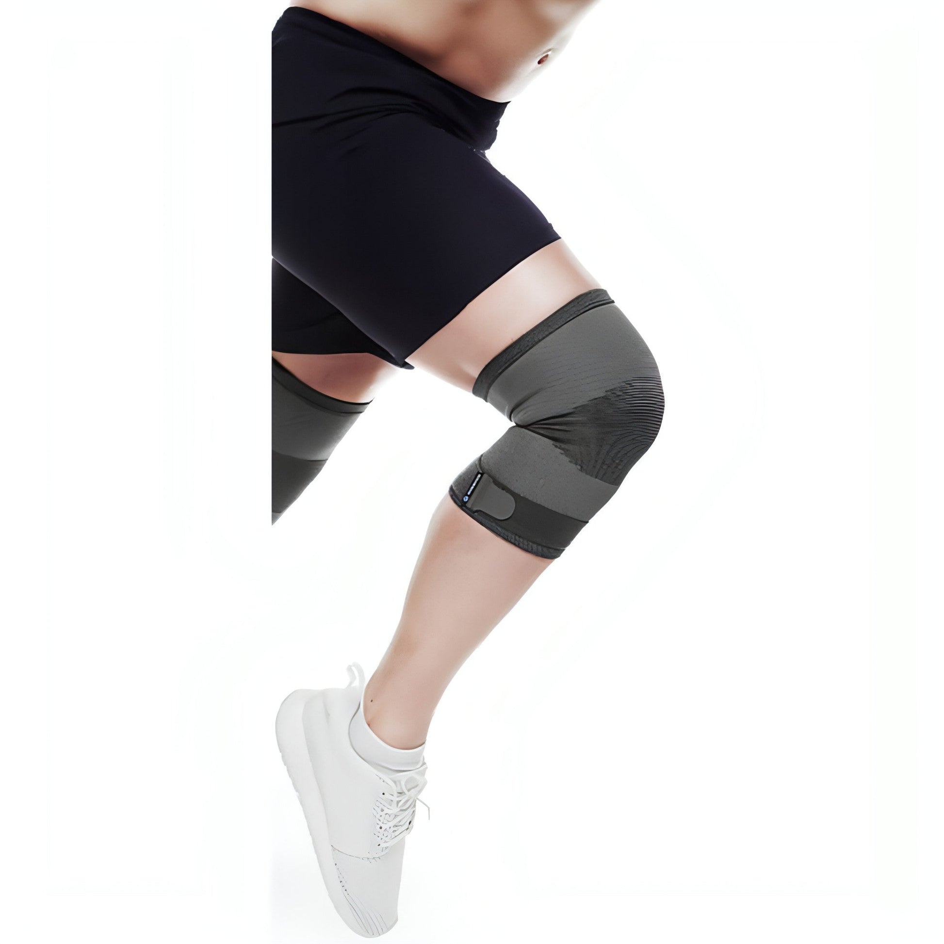 Rehband QD Knitted Knee Sleeve Support - Grey - Start Fitness
