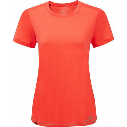 Ronhill Life Tencel Short Sleeve Womens Running Top - Orange - Start Fitness