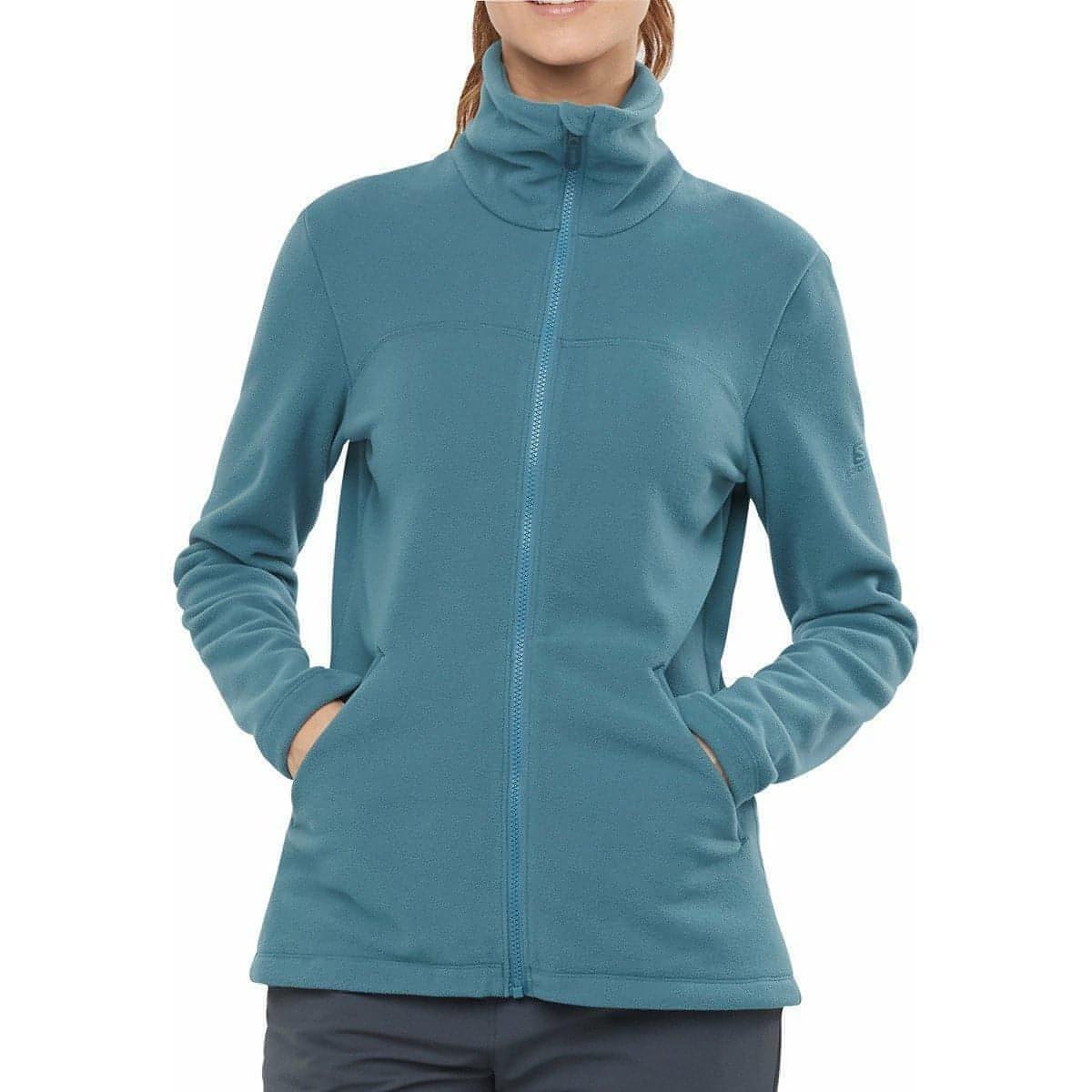 Salomon Essential Cozy Womens Fleece Jacket - Blue – Start Fitness