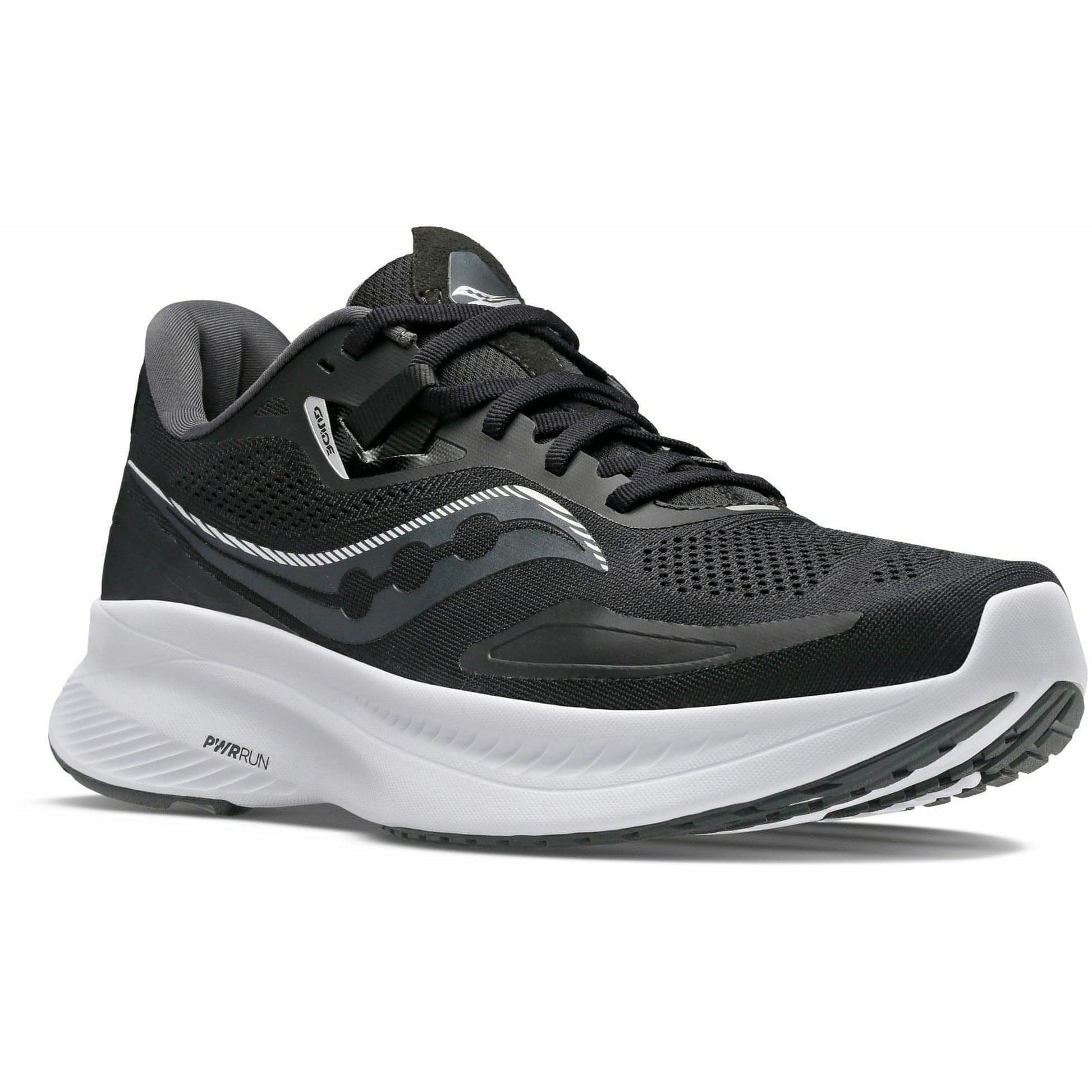 Saucony Guide 15 WIDE FIT Mens Running Shoes - Black - Start Fitness