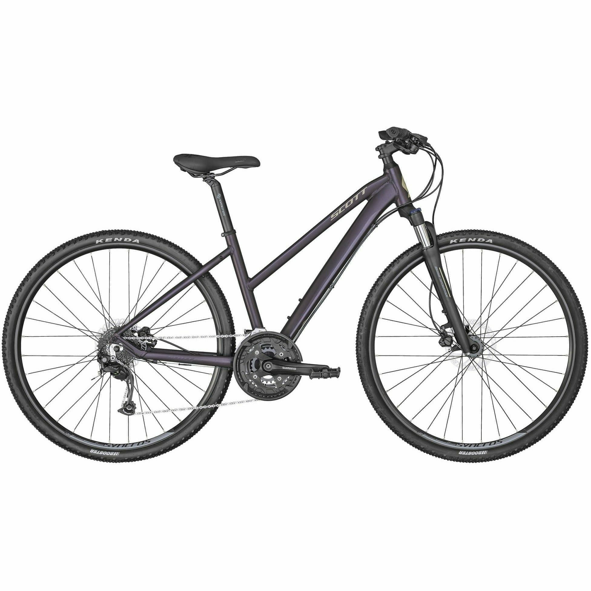 Scott Sub Cross 30 Womens Hybrid Bike 2024 Purple Start Fitness