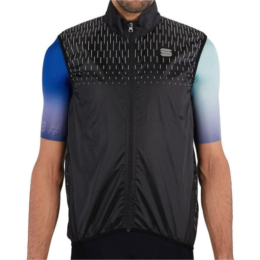 Sportful Reflex Mens Cycling Gilet - Black - Start Fitness