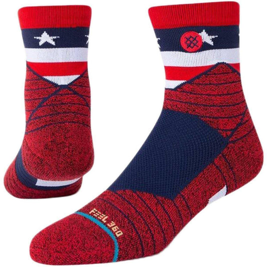 Stance American Quarter Running Socks - Red - Start Fitness