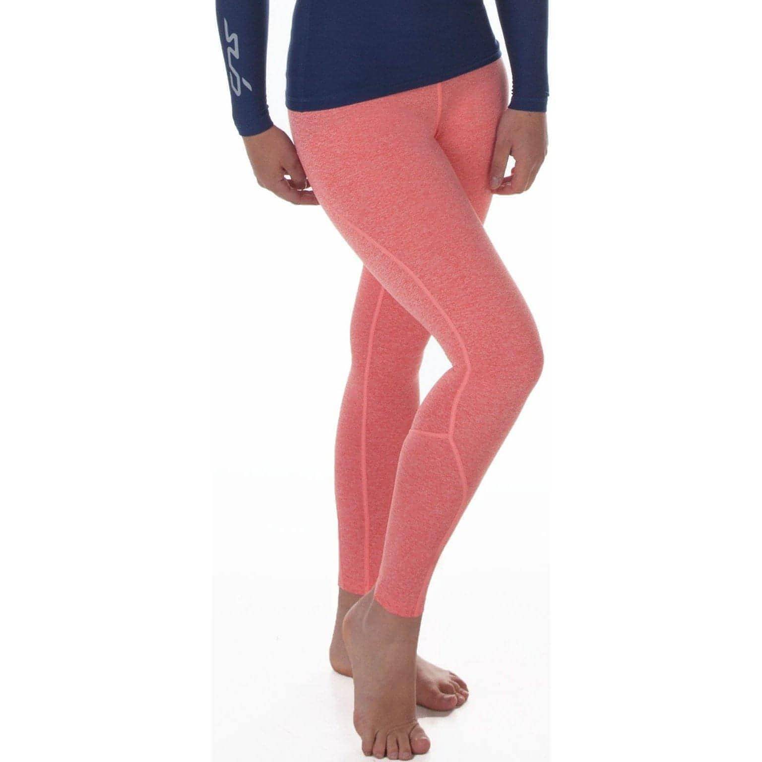 Sub Sports Cold Thermal Womens Long Running Tights - Orange