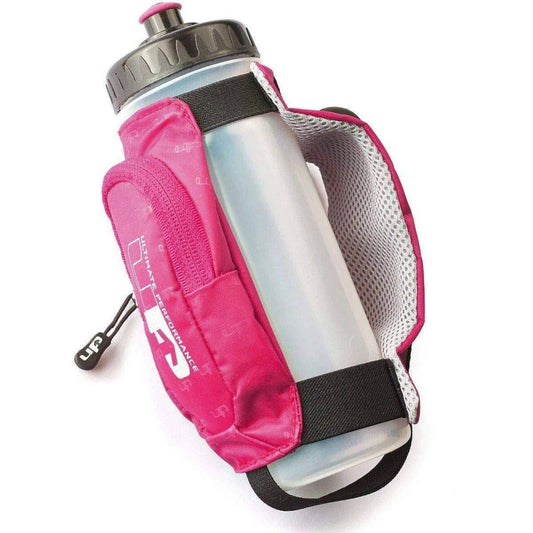 Ultimate Performance Kielder Handheld Water Bottle Carrier - Pink 5060242680595 - Start Fitness