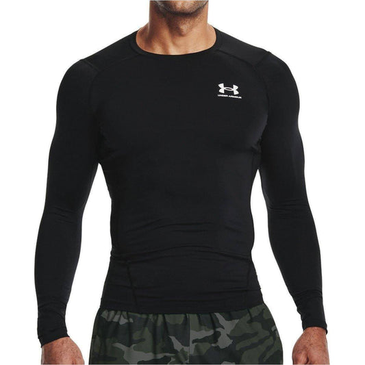 Under Armour HeatGear Armour Long Sleeve Mens Compression Top - Black - Start Fitness