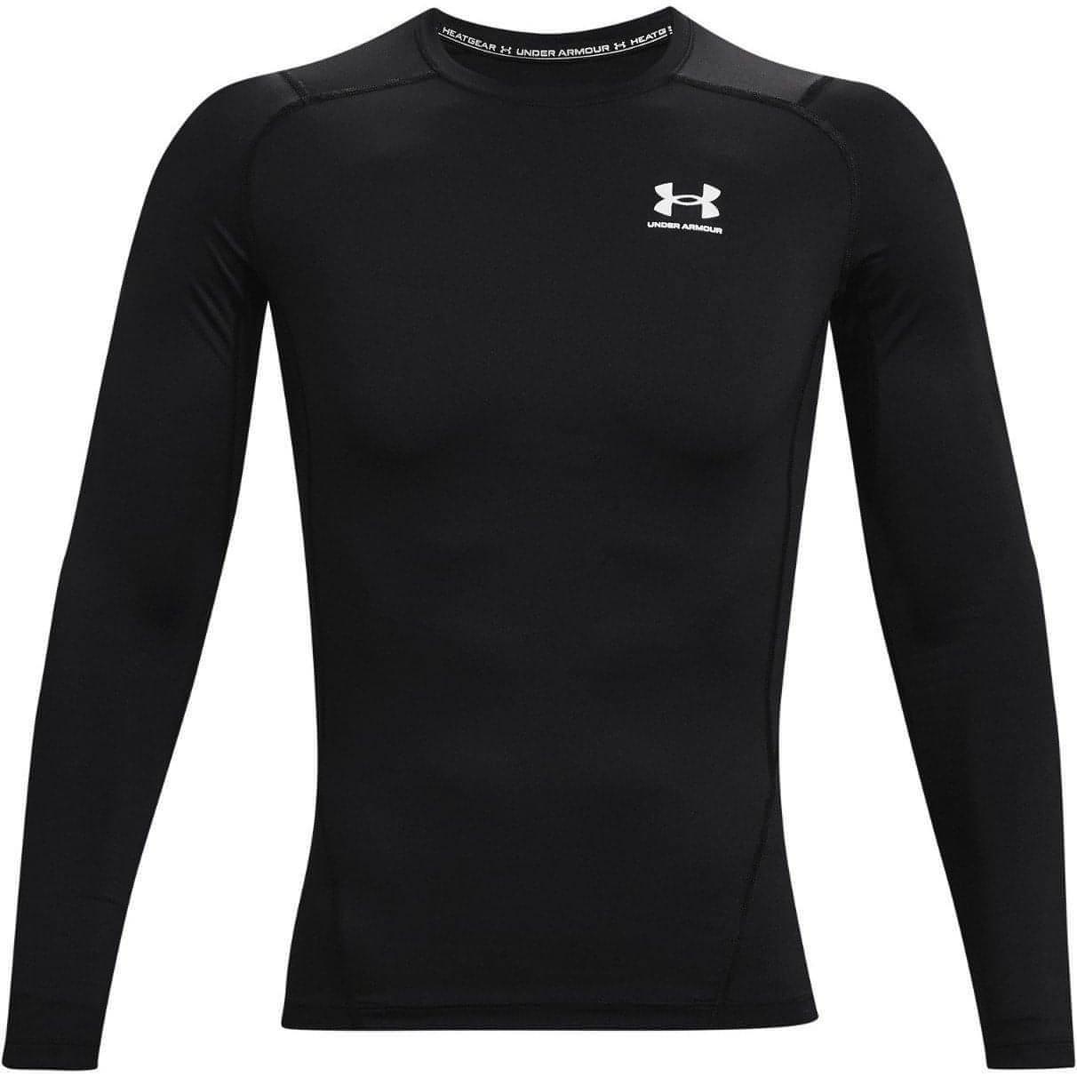 Under Armour HeatGear Armour Long Sleeve Mens Compression Top - Black - Start Fitness