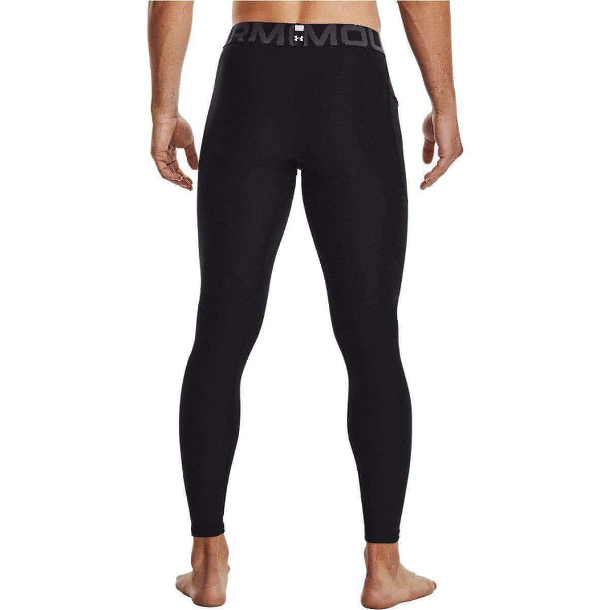 Under Armour HeatGear Mens Long Compression Tights - Black - Start Fitness