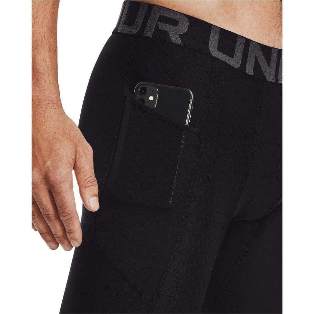 Under Armour HeatGear Mens Long Compression Tights - Black - Start Fitness
