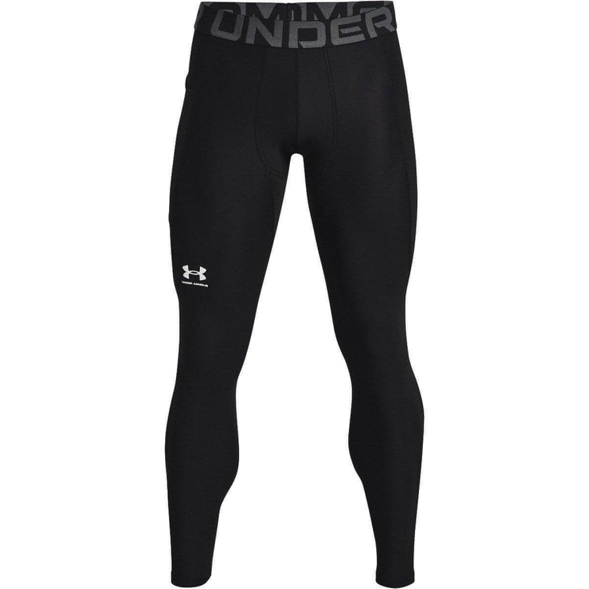 Under Armour HeatGear Mens Long Compression Tights - Black - Start Fitness