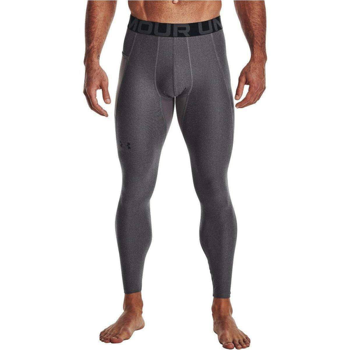 Under Armour HeatGear Mens Long Compression Tights - Grey - Start Fitness
