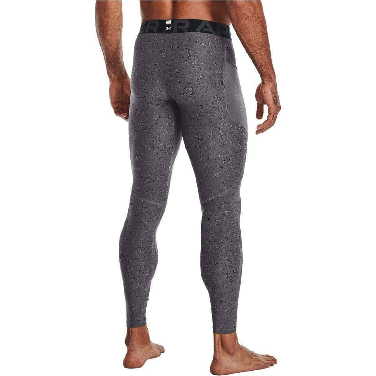 Under Armour HeatGear Mens Long Compression Tights - Grey - Start Fitness