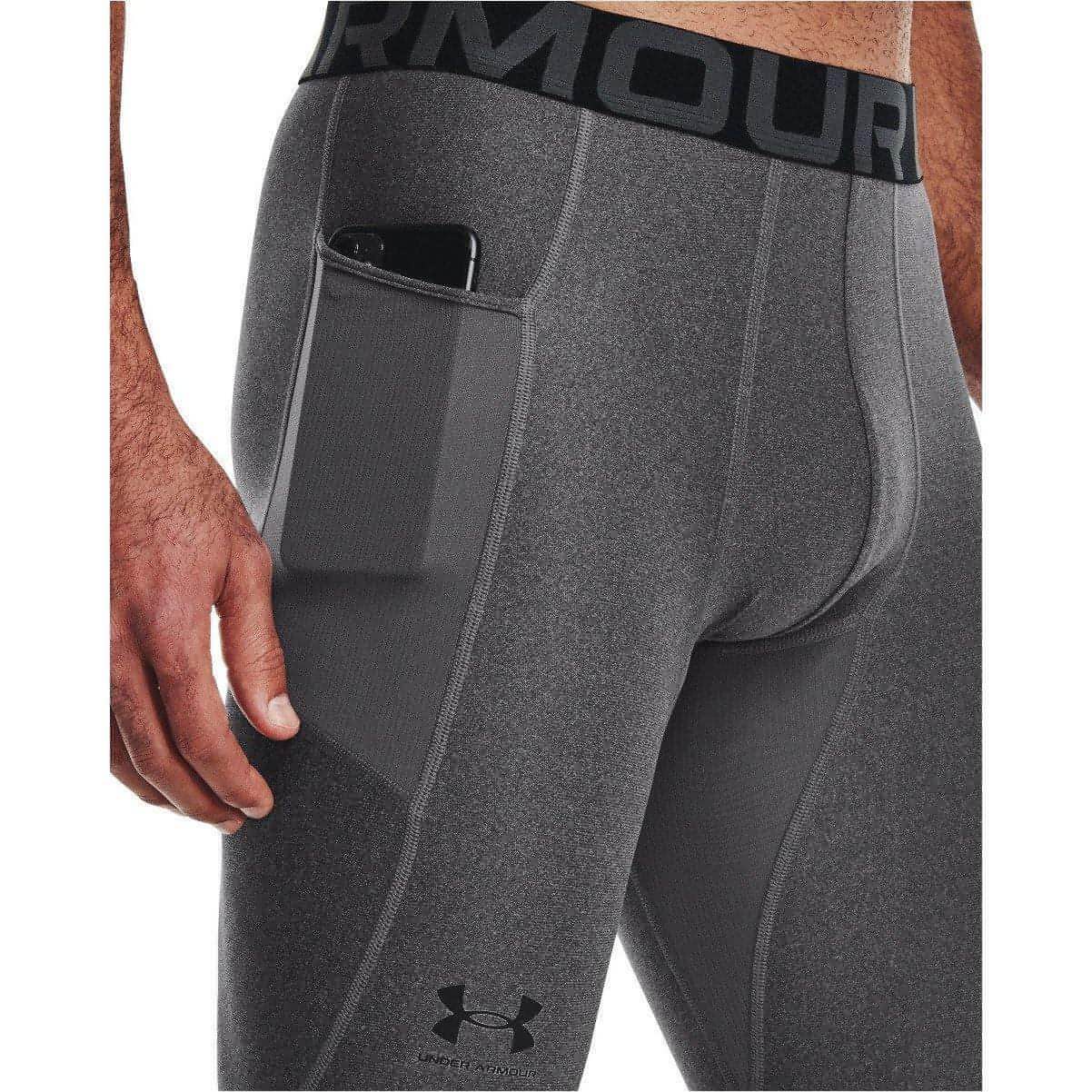 Under Armour HeatGear Mens Long Compression Tights - Grey - Start Fitness