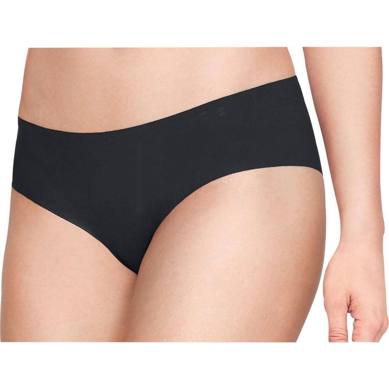 Under Armour Pure Stretch (3 Pack) Womens Hipster Brief - Black