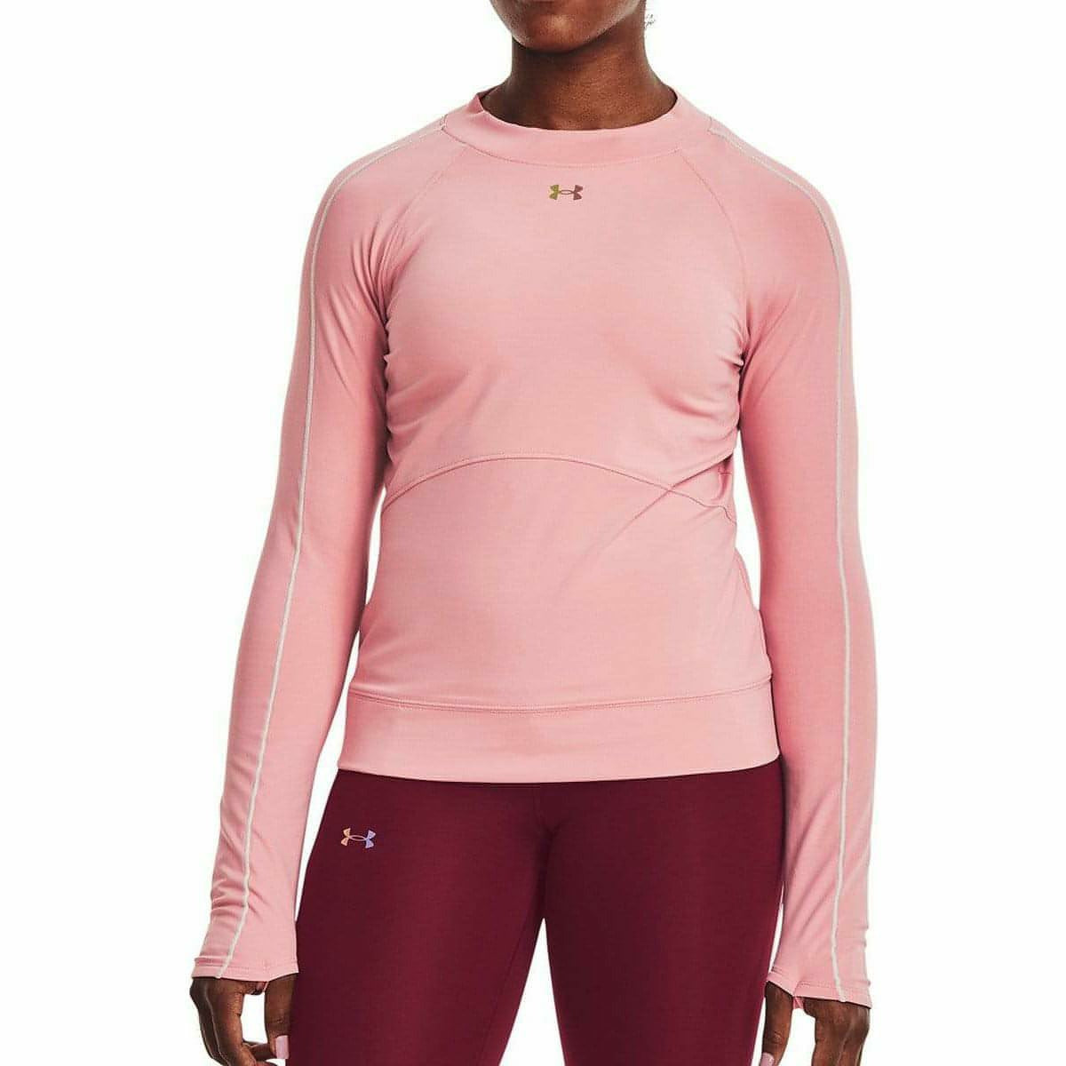 Under Armour ColdGear Women Track Jacket Activewear Pink Stretch size XL  UK16