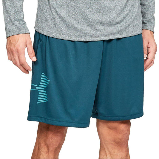 Under Armour Tech Graphic Mens Training Shorts - Green - Start Fitness