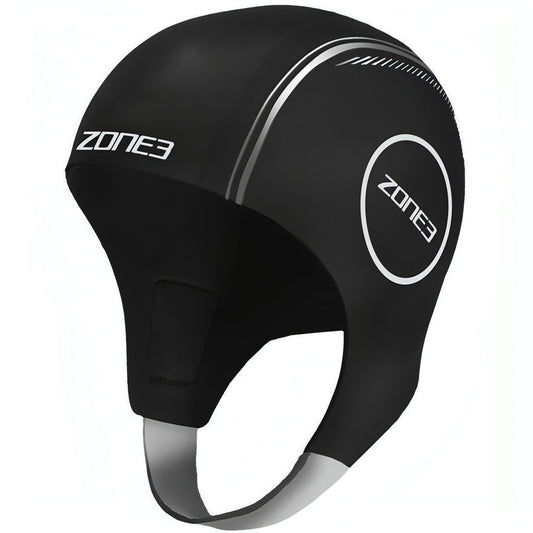 Zone3 Neoprene Swim Cap - Black 607128943334 - Start Fitness