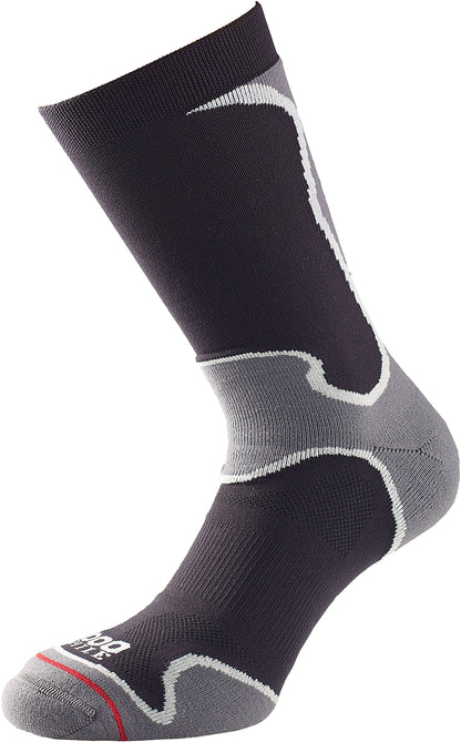 1000 Mile Fusion Double Layer Womens Running Socks - Black