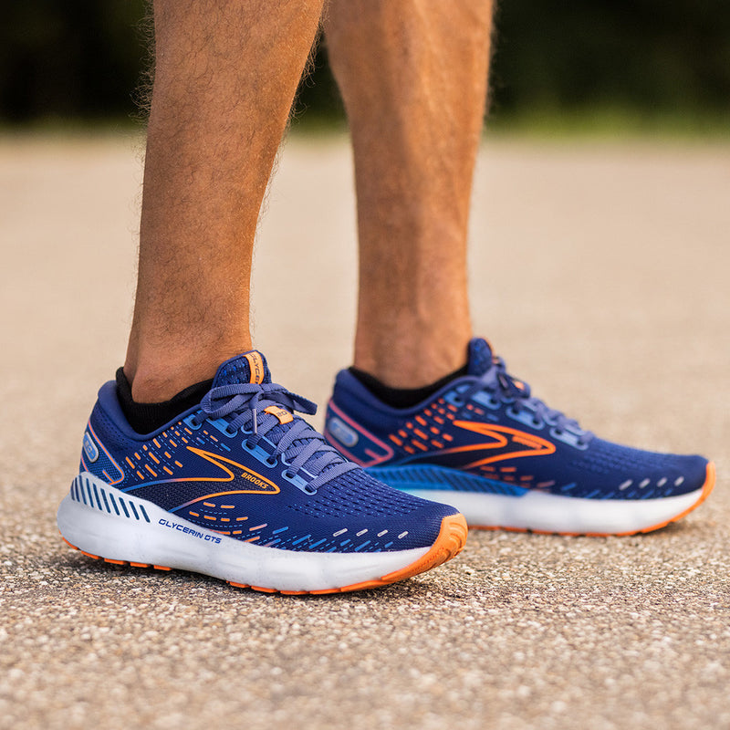Brooks Glycerin GTS 20 Mens Running Shoes Blue Running