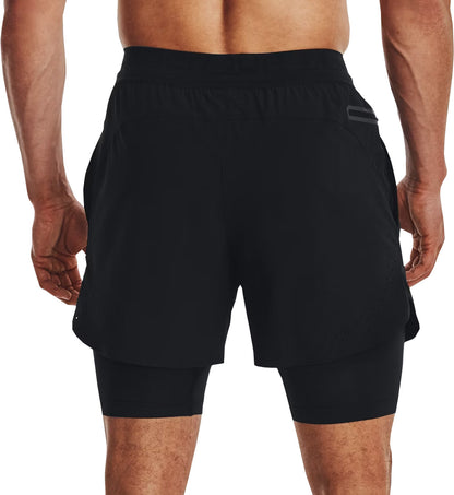 Under Armour Vanish Elite 2 In 1 Mens Running Shorts - Black
