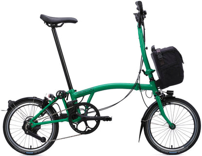 Brompton Electric C Line eMotiq H 4-Speed Folding Bike - Palm Green