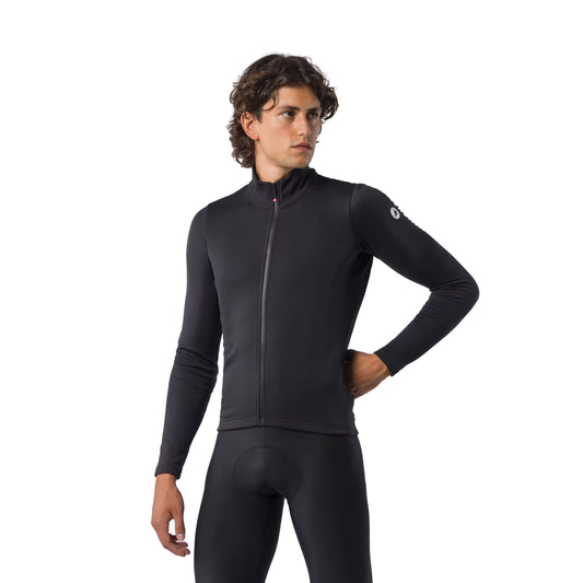 Castelli Competizione Thermal Mens Long Sleeve Jersey - Black
