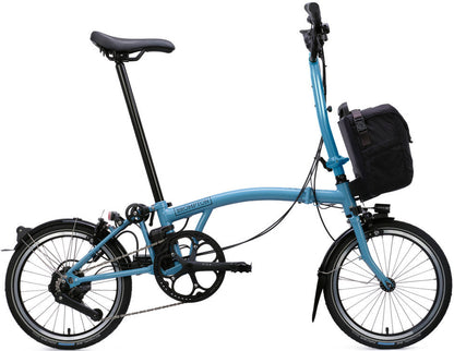 Brompton C Line eMotiq 4-Speed Electric Folding Bike - Cloud Metallic