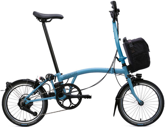 Brompton C Line eMotiq 4-Speed Electric Folding Bike - Cloud Metallic